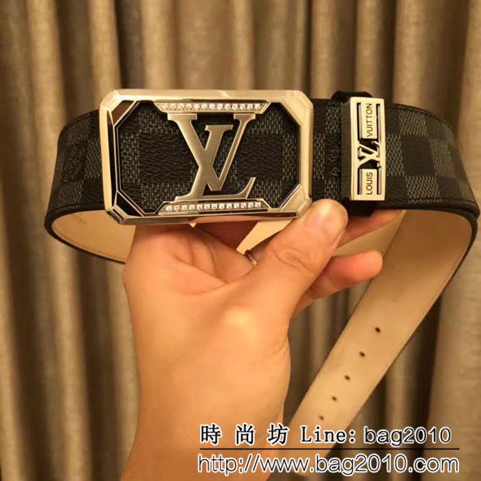 路易威登LV 原單 奢華鑲鑽 高端男士皮帶 LHG1654